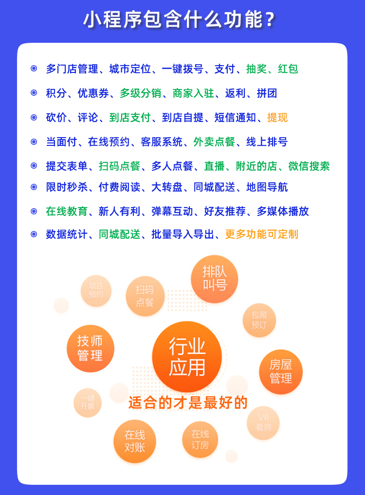 小程序开发服务宣传示意图